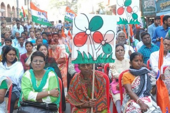 Trinamool held massive protest before RBI